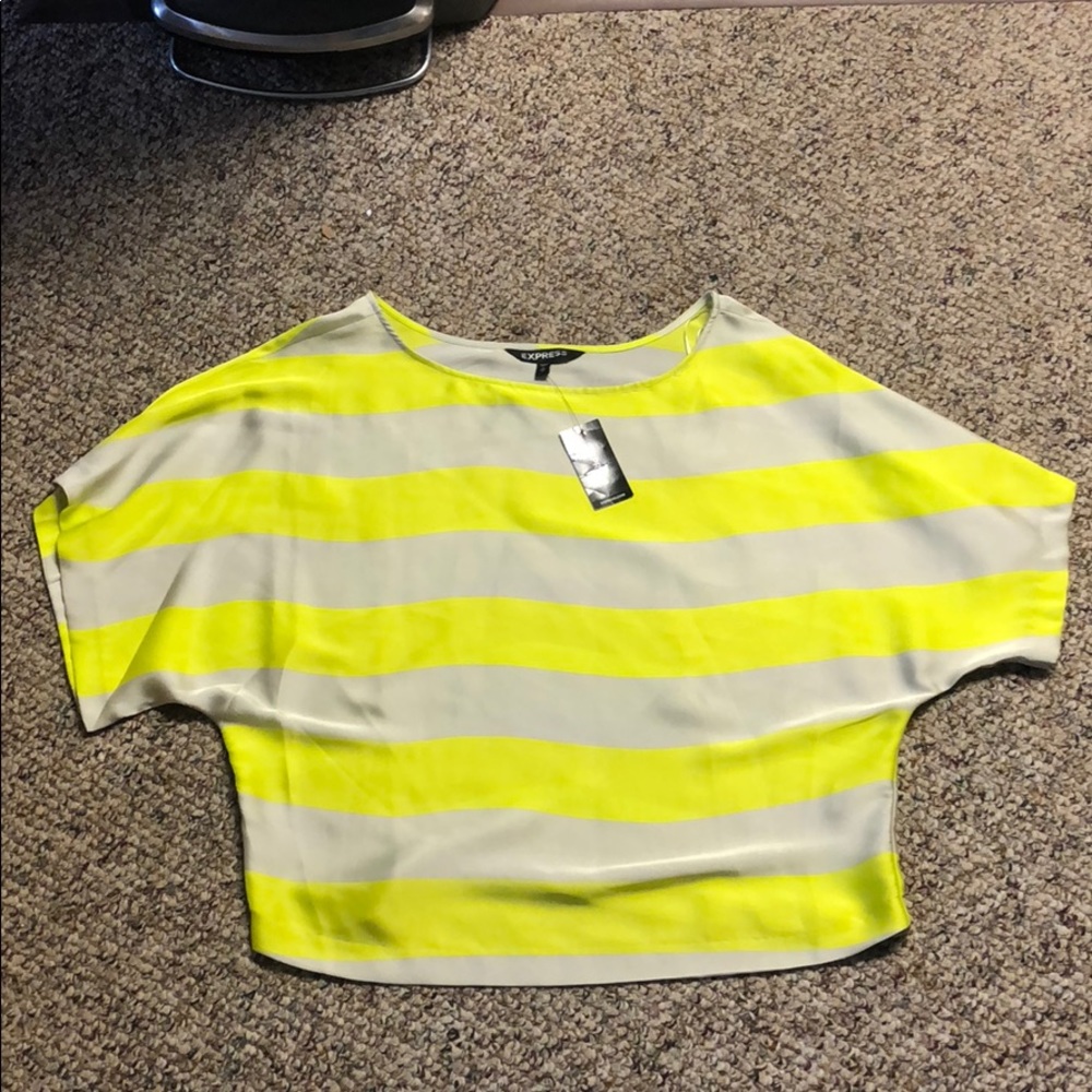 Express Satin Short Sleeve Blouse